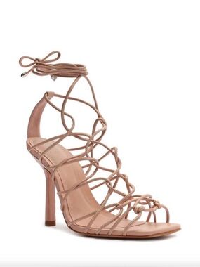 SCHUTZ Heyde Napa Leather Sandals w/ Original Packaging (Sweet Rose)